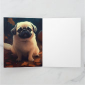 Halloween Pekingese with Pumpkins Scary Kaart (Binnen)