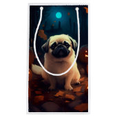 Halloween Pekingese with Pumpkins Scary Klein Cadeauzakje (Voorkant)