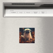 Halloween Pekingese with Pumpkins Scary Magneet (Insitu (Vaatwasser))