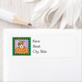 Halloween Pembroke Welsh Corgi Label (Insitu)