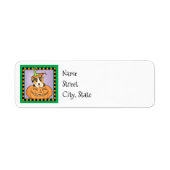 Halloween Pembroke Welsh Corgi Label (Voorkant)