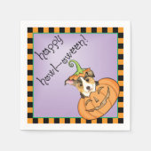 Halloween Pembroke Welsh Corgi Napkins Servet (Voorkant)