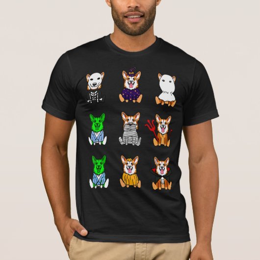 Halloween Pembroke Welsh Corgi T-shirt (Voorkant)