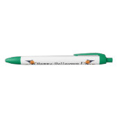 Halloween Pen Witch Pumpkin vliegt met kamer (Bovenkant)
