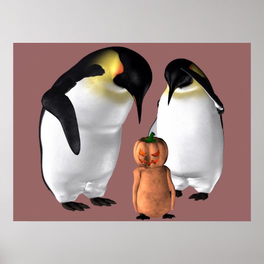 Halloween Penguin Poster (Voorkant)