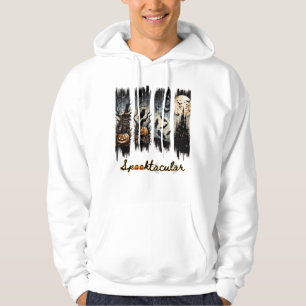 Halloween penseelstreek 4 verticale paneel hoodie