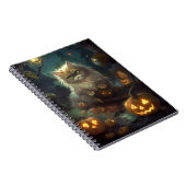 Halloween Persian Kat met pompoenen eng Notitieboek (Rechterzijde)