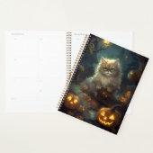Halloween Persian Kat met pompoenen eng Planner (Display)