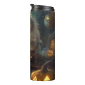 Halloween Persian Kat met pompoenen eng Thermosbeker (Geroteerd rechts)