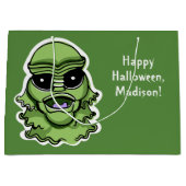 Halloween Personages aangepaste tekst grote gesche Groot Cadeauzakje (Voorkant)