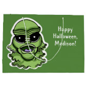 Halloween Personages aangepaste tekst grote gesche Groot Cadeauzakje (Achterkant)