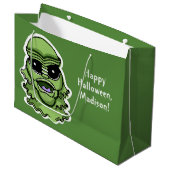 Halloween Personages aangepaste tekst grote gesche Groot Cadeauzakje (Voorkant Gekanteld)