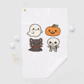 Halloween-personages - Ghost, Pumpkin, Black Cat & Golfhanddoek (Insitu)