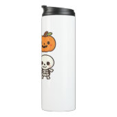 Halloween-personages - Ghost, Pumpkin, Black Cat & Thermosbeker (Geroteerd rechts)