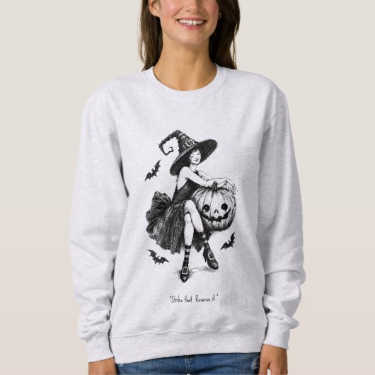 Halloween Personalized Name Quote Trui (Voorkant)