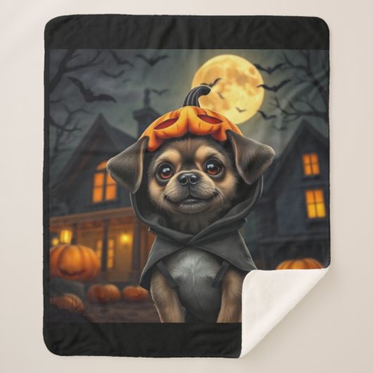 Halloween Pet Fleece Gooi 🎃 Spooky Deken (Voorkant)
