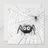 Halloween Pet laarzen spin en champagnefles Kaart (Achterkant)