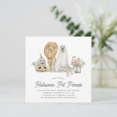 Halloween Pet Parade Kaart (Staand voorkant)