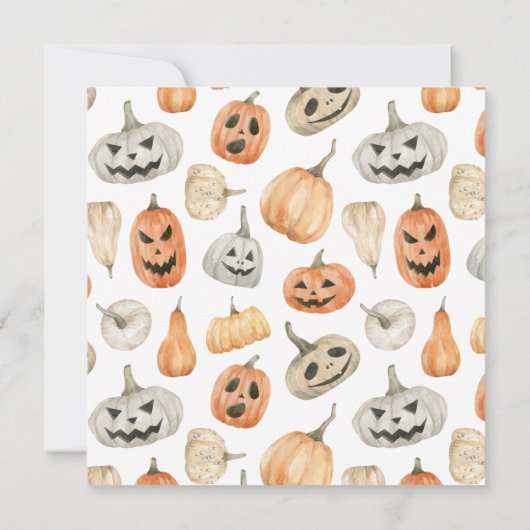 Halloween Pet Parade Kaart (Achterkant)