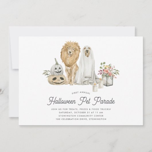 Halloween Pet Parade Kaart (Voorkant)