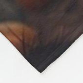 Halloween Pet Portrait Deken Spooky Fleece Gooi (Hoek)