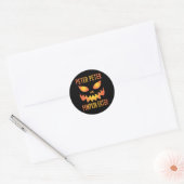 Halloween Peter Pumpkin Eater Ronde Sticker (Envelop)