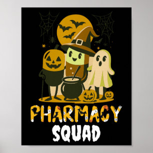 Halloween Pharmacy Squad Pillen Kostuumapotheker Poster