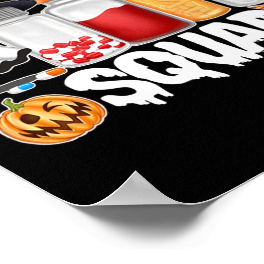Halloween Pharmacy Squad Pillen Shirten Apotheker  Poster (Hoek)