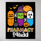 Halloween Pharmacy Squad PIls Kostuumapotheker Poster (Voorkant)