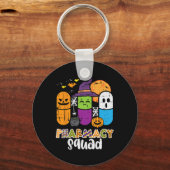 Halloween Pharmacy Squad PIls Kostuumapotheker Sleutelhanger (Voorkant)