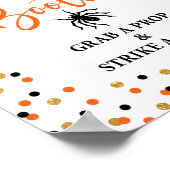 Halloween Photo Booth Party Confetti Sign Poster (Hoek)