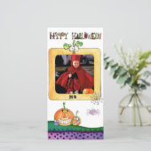 Halloween Photo Card Feestdagenkaart (Staand voorkant)