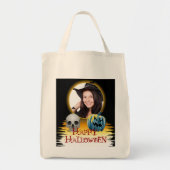 Halloween Photo Lijst Skull Jack o Lantern Tote Bag (Voorkant)