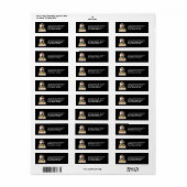 Halloween Photo, Skull & Jack o' Lantern Labels (Full Sheet)