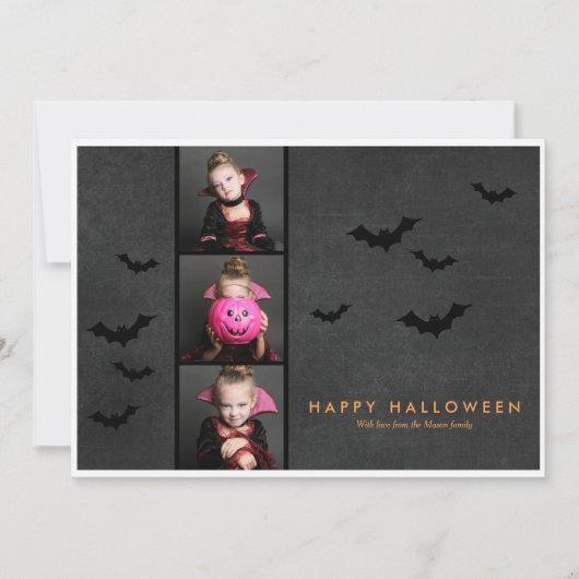 Halloween Photo Strip Kaart (Voorkant)