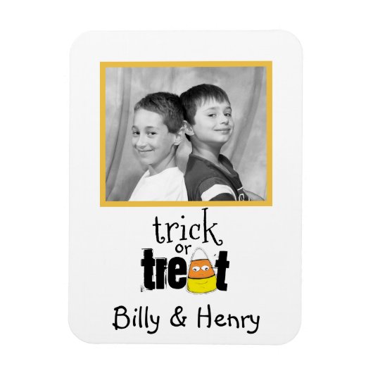 Halloween Photo Whimsical Cute Candy Corn Funny Magneet (Verticaal)