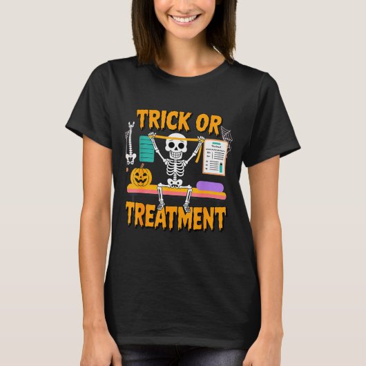 Halloween Physical Therapy Therapist Pt Trick Or T T-shirt (Voorkant)