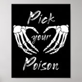 Halloween Pick Uw Poison Baby shower Game Poster (Voorkant)