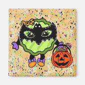 Halloween Pickle | Vakantiepickle Magneet (Voorkant)