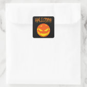 Halloween - Pickleball Halloween Vierkante Sticker (Tas)
