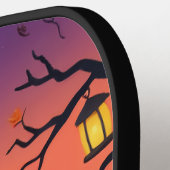 Halloween Pickleball Paddle – Pompoenen & Katten (Links Detail)