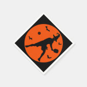 Halloween Pickleball Player Servet (Hoek)