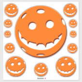 Halloween Pickleball Sticker (Vel)