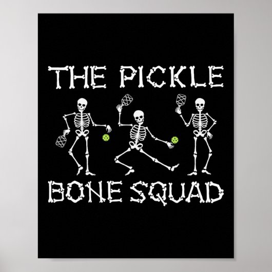Halloween picklell Het skelet van het Pickle Bone  Poster (Voorkant)