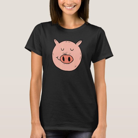 Halloween Pig Face u2013 Spooky Season Fanatic Hol T-shirt (Voorkant)