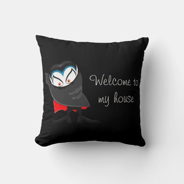 Halloween Pillow-Dracula Kussen (Voorkant)
