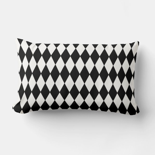 Halloween Pillow-Harlequin Diamonds Kussen (Voorkant)