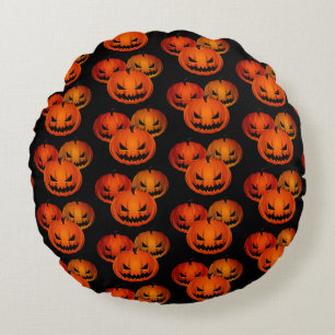 Halloween Pillow Scary Pumpkins Rond Kussen