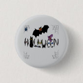 Halloween Pin Button (meerdere kleuren) (Voorkant)