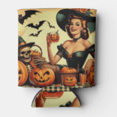 Halloween Pin-Up Blikjeskoeler (Voorkant)